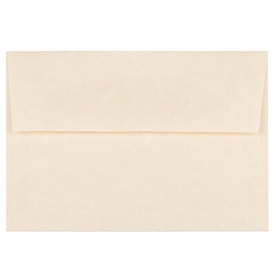 JAM Paper® 4Bar A1 Parchment Invitation Envelopes, 3.625 x 5.125, Natural Recycled, Bulk 250/Box (90