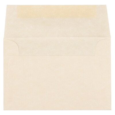 JAM Paper® 4Bar A1 Parchment Invitation Envelopes, 3.625 x 5.125, Natural Recycled, Bulk 250/Box (90