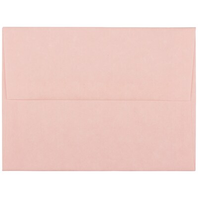 JAM Paper® A2 Parchment Invitation Envelopes, 4.375 x 5.75, Pink Recycled, Bulk 250/Box (97800H)