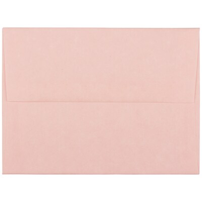 JAM Paper® A2 Parchment Invitation Envelopes, 4.375 x 5.75, Pink Recycled, Bulk 250/Box (97800H)