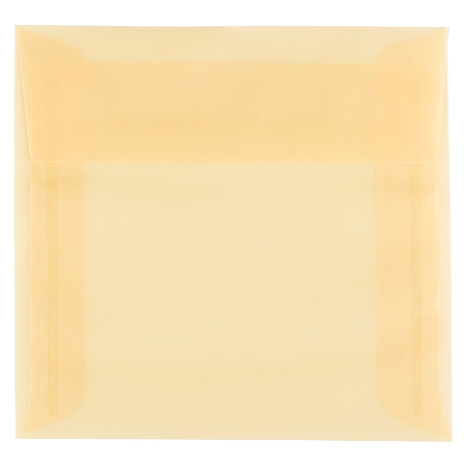 JAM Paper® 6 x 6 Square Envelopes, Spring Ochre Ivory Translucent Vellum, 1000/Carton (PACV510B)