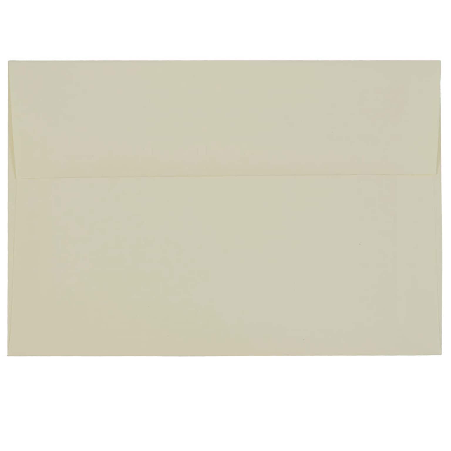 JAM Paper A8 Strathmore Invitation Envelopes, 5.5 x 8.125, Ivory Laid, 25/Pack (90810172)