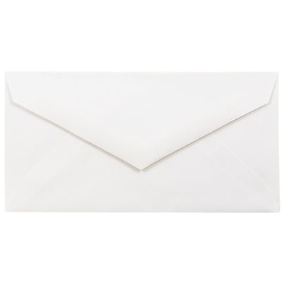 JAM Paper Monarch Open End Invitation Envelope, 3 7/8 x 7 1/2, Bright White, 500/Pack (195201H)