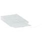 JAM Paper® Plastic Envelopes with Button and String Tie Closure, Open End, 6.25 x 9.25, Clear, 12/Pack (472B1CL)