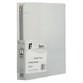 JAM Paper 1 3-Ring Flexible Poly Binders, Clear, 108/Pack (751T1CLB)