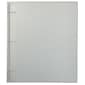 JAM Paper 1" 3-Ring Flexible Poly Binders, Clear, 108/Pack (751T1CLB)