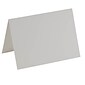 JAM Paper® Blank Foldover Cards, 4bar / A1 size, 3 1/2 x 4 7/8, White Linen, 500/box (309882B)