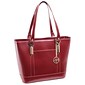 McKleinUSA Leather Ladies' Tote with Tablet Pocket, Red (4T9995)