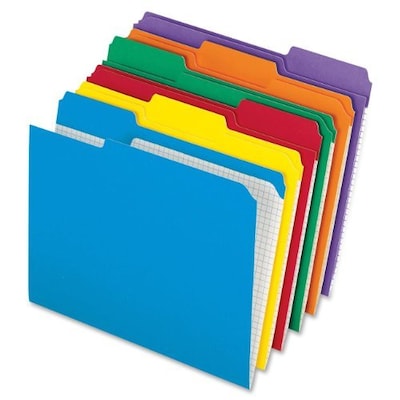 Pendaflex Reinforced-Top File Folders, Assorted Colors
