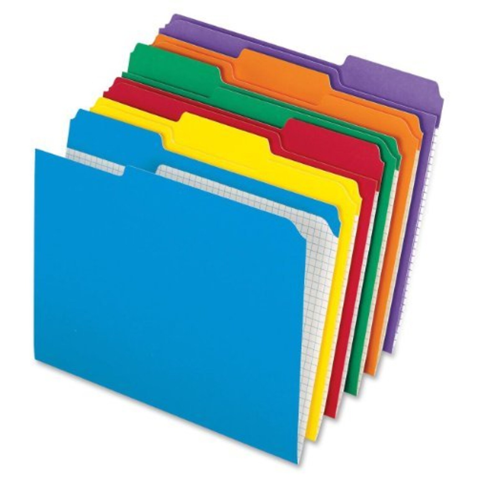 Pendaflex Recycled File Folder, 1/3-Cut Tab, Assorted, Letter Size, Assorted Colors, 100/Box (R152 1/3 ASST)