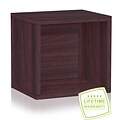 Way Basics 12.6H x 13.4W Stackable Connect Open Cube Modular Modern Eco Storage System, Espresso (C-OCUBE-EO)