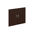 Bush Business Furniture Westfield Half, Mocha Cherry, Height 2 Door Kit (WC12911)