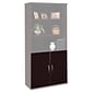 Bush Business Furniture Westfield Half, Mocha Cherry, Height 2 Door Kit (WC12911)