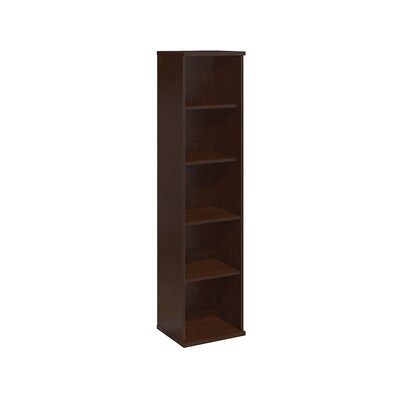 Bush Business Furniture Westfield Elite 18W 5 Shelf Bookcase, Mocha Cherry (XXXWC12912)