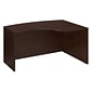 Bush Business Furniture Westfield 60"W Right Handed L Bow Desk, Mocha Cherry (WC12922)