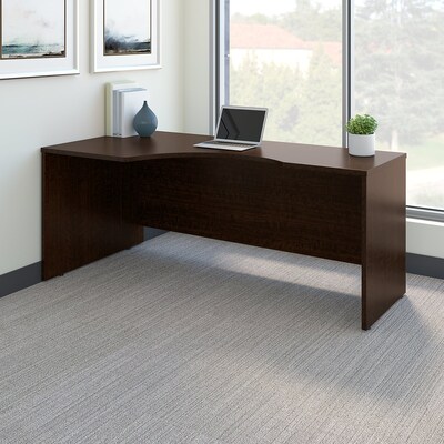 Bush Business Furniture Westfield 72W Left Handed Corner Desk, Mocha Cherry (WC12932)