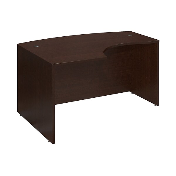 Bush Business Furniture Westfield 60W x 43D Left Handed L Bow Desk, Mocha Cherry (WC12933)