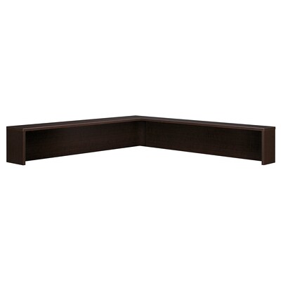 Bush Business Furniture Westfield Reception L Shelf, Mocha Cherry, Installed (WC12976FA)