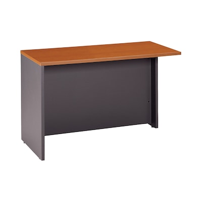 Bush Business Furniture Westfield 48W Return Bridge, Auburn Maple, Installed (WC48524FA)