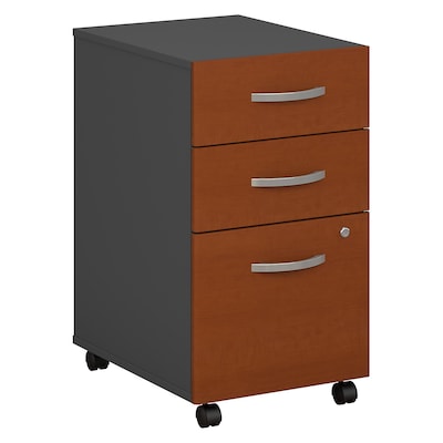 Bush Business Furniture Westfield 3 Drawer Mobile File Cabinet, Auburn Maple, Installed (WC48553SUFA)