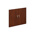 Bush Business Furniture Westfield Half-Height 2 Door Kit, Hansen Cherry, Installed (WC24411FA)