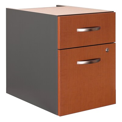 Bush Business Furniture Westfield 2 Drawer 3/4 Pedestal, Auburn Maple (WC48590)