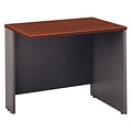 Bush Business Furniture Westfield 36W Return Bridge, Hansen Cherry, Installed (WC24418FA)