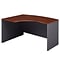 Bush Business Furniture Westfield 60W Left Handed L Bow Desk, Hansen Cherry/Graphite Gray (WC24433)