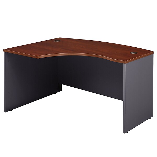 Bush Business Furniture Westfield 60W x 43D Left Handed L Bow Desk, Hansen Cherry (WC24433)