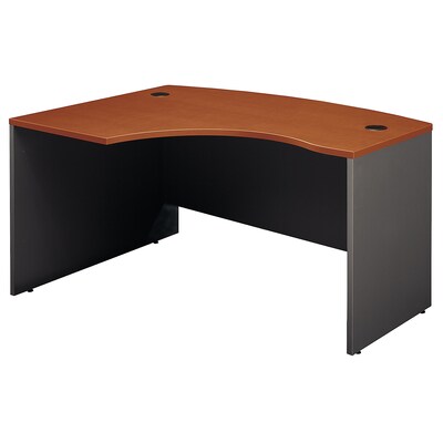 Bush Business Furniture Westfield 60W x 43D Left Handed L Bow Desk, Auburn Maple (WC48533)