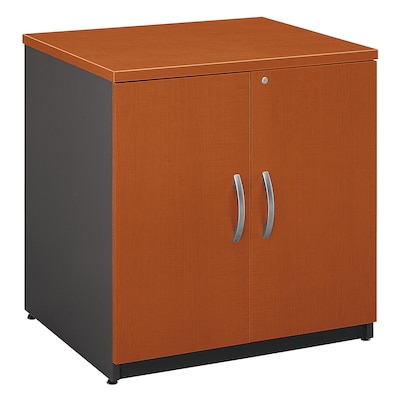 Bush Business Furniture Westfield 30W Storage Cabinet, Auburn Maple, Installed (WC48596AFA)