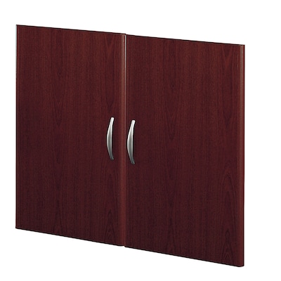 Bush Business Furniture Westfield Half-Height 2 Door Kit, Mahogany, Installed (WC36711FA)