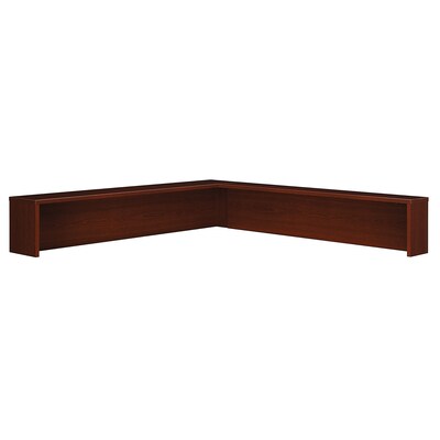 Bush Business Furniture Westfield Reception L Shelf, Mahogany, Installed (WC36776FA)
