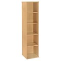 Bush Business Furniture Westfield 18W 5 Shelf Bookcase, Light Oak (WC60312)