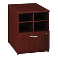 Bush Business Furniture Westfield 24W Storage Cabinet, Mahogany, Installed (WC36704FA)