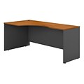Bush Business Furniture Westfield 72W Left Handed Corner Desk, Natural Cherry, Installed (WC72432FA)