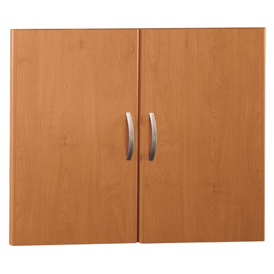 Bush Business Furniture Westfield Half-Height 2 Door Kit, Natural Cherry, Installed (WC72411FA)