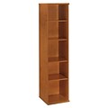 Bush Business Furniture Westfield 18W 5 Shelf Bookcase, Natural Cherry, Installed (WC72412FA)