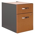 Bush Business Furniture Westfield 2 Drawer 3/4 Pedestal, Natural Cherry (WC72490)