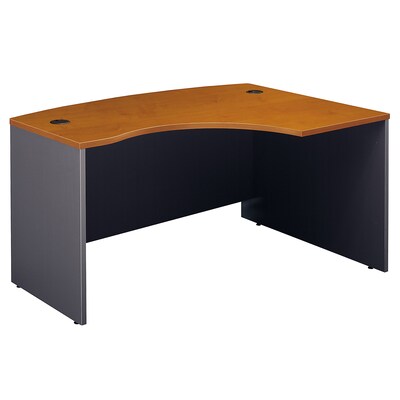 Bush Business Furniture Westfield 60W x 43D Right Handed L Bow Desk, Natural Cherry (WC72422)