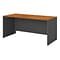 Bush Business Furniture Westfield 60W Credenza Desk, Natural Cherry/Graphite Gray (WC72461)