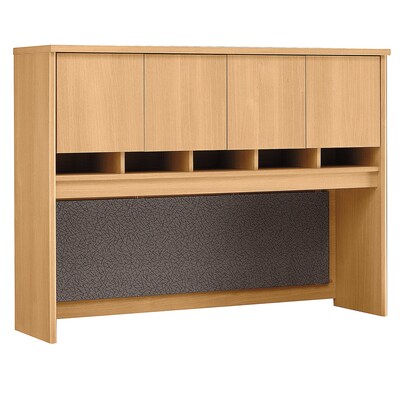 Bush Business Furniture Westfield 60W Hutch, Light Oak, Installed (WC60362KFA)