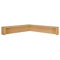 Bush Business Furniture Westfield Reception L Shelf, Light Oak (WC60376)