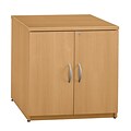 Bush Business Furniture Westfield 30W Storage Cabinet, Light Oak, Installed (WC60396AFA)