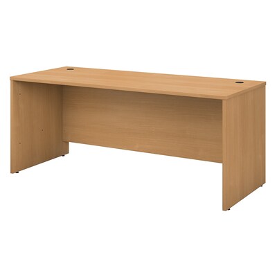 Bush Business Furniture Westfield 72W x 30D Office Desk, Light Oak, Installed (WC60336FA)