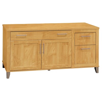 Bush Furniture Somerset 60W Computer Credenza, Maple Cross (WC81429K)