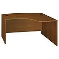 Bush Business Furniture Westfield 60W x 43D Right Handed L Bow Desk, Warm Oak (WC67522)