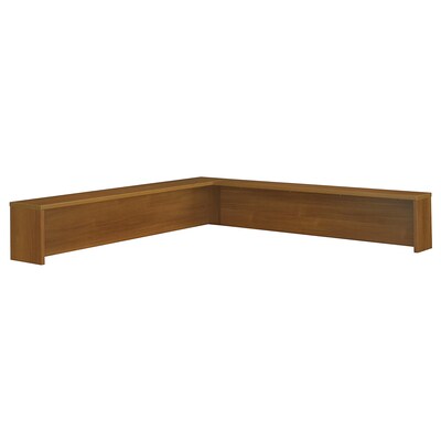 Bush Business Furniture Westfield Reception L Shelf, Warm Oak (WC67576)