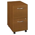 Bush Business Furniture Westfield 2 Drawer Mobile File Cabinet, Warm Oak (WC67552)