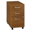 Bush Business Furniture Westfield 3 Drawer Mobile File Cabinet, Warm Oak (WC67553)